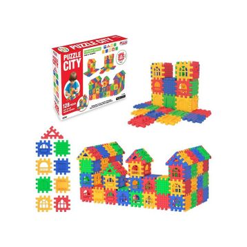 Dede Oyuncak City 128 Parça Lego İnşa ve Yapı Seti Puzzle