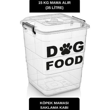 Deembro Büyük Boy 15 kg Köpek Mama Saklama Kabı