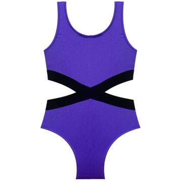Deep Beach DB200568CM Mor Kız Çocuk Mayokini