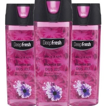 Deep Fresh Juicy Lady Pratik Kapaklı 3x500 ml Duş Jeli
