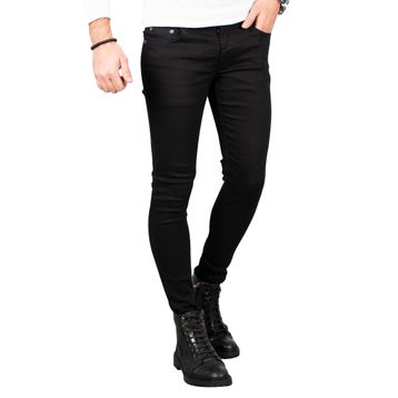 Deepsea 2004157 Siyah Skinny Kesim Erkek Kot Pantolon