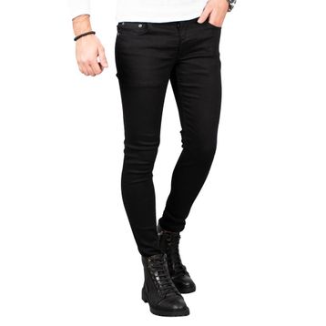 Deepsea 2004157 Siyah Skinny Kesim Erkek Kot Pantolon