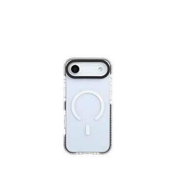 Deercase iPhone 17 Air Siyah Gri Premium Darbe Emici Lüks Kamera Korumalı Magsafe Uyumlu Telefon Kılıfı