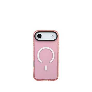 Deercase iPhone 17 Air Uyumlu Premium Darbe Emici Lüks Kamera Korumalı Magsafe Uyumlu Pembe Telefon Kılıfı
