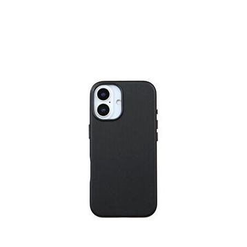 Deercase iPhone 17 Deri Gizli Magsafe Uyumlu Premium Kamera Koruma Darbe Emici Siyah Telefon Kılıfı