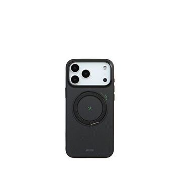 Deercase iPhone 17 Pro Armor Aramid Fiber Darbe Emici Ultra Sağlam Lüks Koruma Magsafe Uyumlu Siyah Telefon Kılıfı