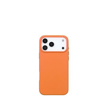 Deercase iPhone 17 Pro Max Deri Gizli Magsafe Uyumlu Premium Kamera Koruma Darbe Emici Turuncu Telefon Kılıfı