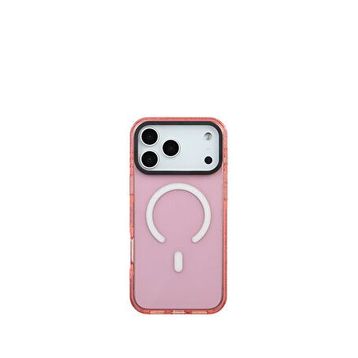 Deercase iPhone 17 Pro Max Pembe Premium Darbe Emici Lüks Kamera Korumalı Magsafe Uyumlu Sarı Telefon Kılıfı