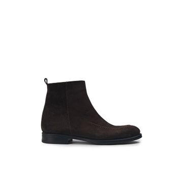 Deery 01975MKHVC01 Hakiki Süet Kahverengi Kadın Bot