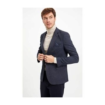 DeFacto 223362579 Siyah Erkek Blazer Ceket