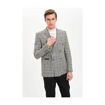 DeFacto 223362579 Siyah Erkek Blazer Ceket
