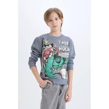 DeFacto B3089A823WN AR104 Marvel Comics Bisiklet Yaka Erkek Çocuk Sweatshirt