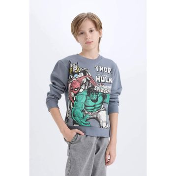 DeFacto B3089A823WN AR104 Marvel Comics Bisiklet Yaka Erkek Çocuk Sweatshirt