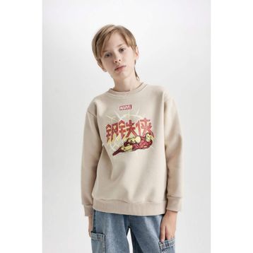DeFacto B3089A823WN AR104 Marvel Comics Bisiklet Yaka Erkek Çocuk Sweatshirt
