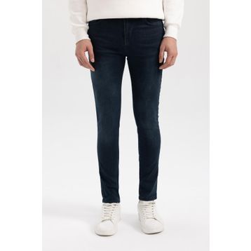 DeFacto B4541AX23AU Mavi Carlo Skinny Fit Ekstra Dar Kalıp Normal Bel Ekstra Dar Paça Erkek Jean Pantolon
