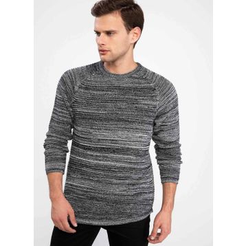 Defacto Bej Slim Fit Triko Erkek Kazak