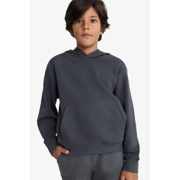 DeFacto E9558A825AU Basic Düz Kapüşonlu Okul Erkek Çocuk Sweatshirt