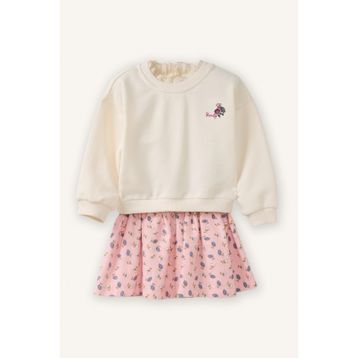 DeFacto G8105A526SM 2'li Takım Sweatshirt Kız Bebek Etek