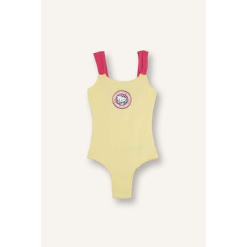 DeFacto G8683A526HS Hello Kitty Sarı Kız Bebek Mayo