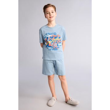 DeFacto G8826A826HS %100 Pamuk Baskılı Erkek Bebek 2'li Pijama Takımı