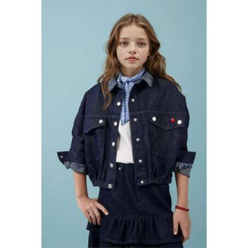 DeFacto H2269A826SP Pamuk Denim Kız Çocuk Ceket