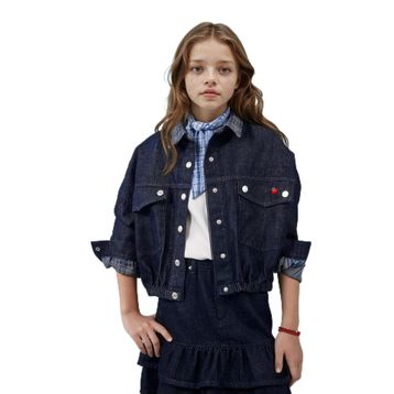 DeFacto H2269A826SP Pamuk Denim Kız Çocuk Ceket