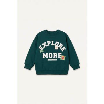 DeFacto I0317A526AU Oversize Baskılı Arma Detaylı Erkek Bebek Sweatshirt