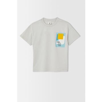 Defacto I2511A618SPWT34 Looney Tunes Lisanslı Oversize Kapşonlu Erkek Çocuk T-Shirt