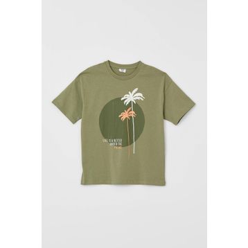 Defacto I2511A618SPWT34 Looney Tunes Lisanslı Oversize Kapşonlu Erkek Çocuk T-Shirt