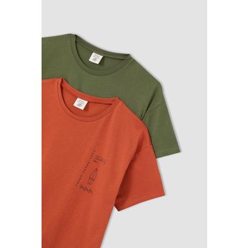 Defacto I2511A618SPWT34 Looney Tunes Lisanslı Oversize Kapşonlu Erkek Çocuk T-Shirt