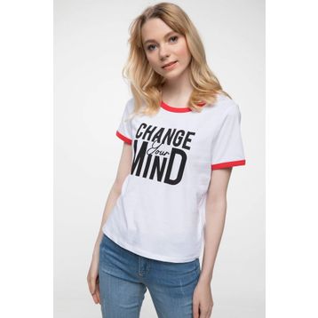 Defacto J3613AZ18HSWT34 Baskılı Kadın T-Shirt