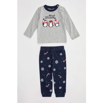 Defacto J5642A2.18SM.BE480 Baskılı Erkek Bebek Pijama Takımı