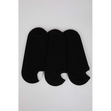 DeFacto K4595AZNS BK23 Pamuklu 3'lü Erkek Sneaker Çorabı