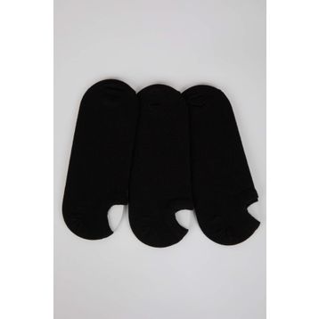 DeFacto K4595AZNS BK23 Pamuklu 3'lü Erkek Sneaker Çorabı