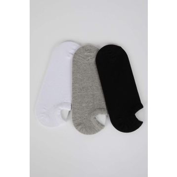 DeFacto K4595AZNS KR1 Pamuklu 3'lü Erkek Sneaker Çorabı