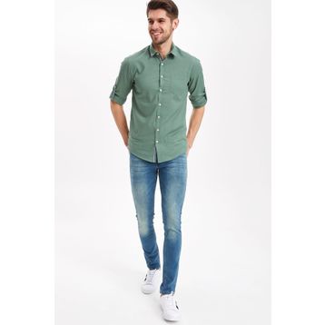 Defacto K8696AZ.19SM.NM29 Yeşil Carlo Skinny Fit Jean Erkek Pantolon