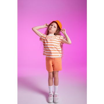 DeFacto Kız Çocuk Regular Fit Çizgili Kısa Kollu Tişört