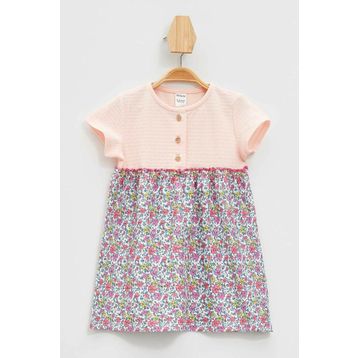 DeFacto L5318A219HSBE1 Kız Bebek Kelebek Desenli Elbise