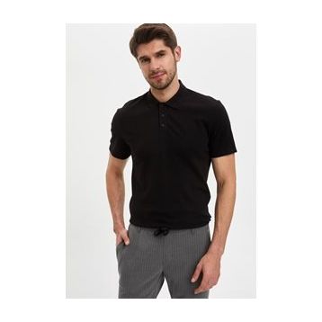 DeFacto M6609AZ.20SP.GN460 Yeşil Slim Fit Basic Polo Erkek T-Shirt