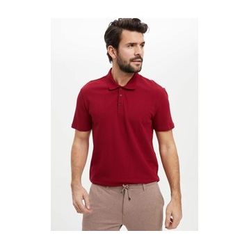 DeFacto M6609AZ.20SP.GN460 Yeşil Slim Fit Basic Polo Erkek T-Shirt
