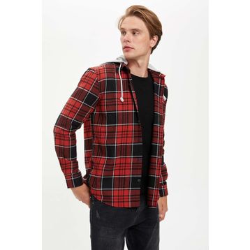 DeFacto N6547AZ.20SM.BG634 Bej Keten Uzun Kollu Regular Fit Erkek Gömlek