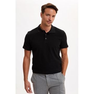 DeFacto R3439AZ.20SM.BG448 Bej Polo Yaka Kısa Kollu Regular Fit Erkek T-Shirt