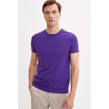DeFacto R5812AZ20SMBK27 Bisiklet Yaka Kısa Kollu Slim Fit Erkek T-shirt