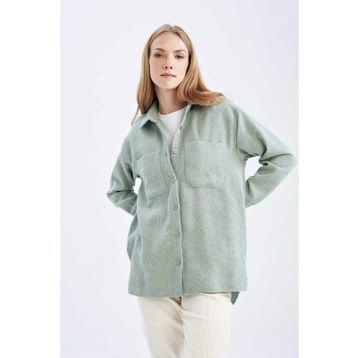DeFacto Regular Fit Basic Uzun Kollu Gömlek