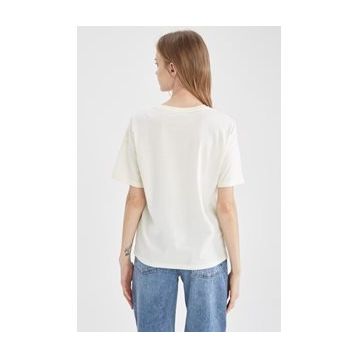 DeFacto Regular Fit Baskılı Tişört U7062AZ21SP
