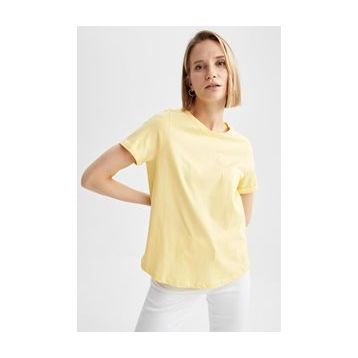 DeFacto S5345AZ20HS Erkek Regular Fit Bisiklet Yaka Basic Pamuklu Tişört
