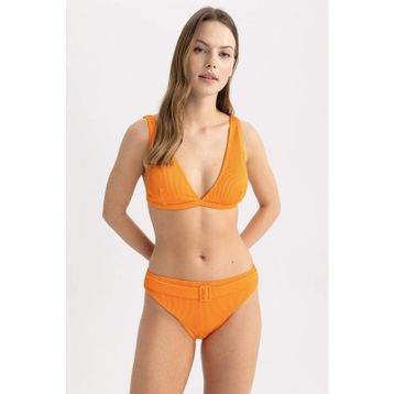 DeFacto T5231AZ23SMOG142 Turuncu Fall in Love Regular Fit Kemerli Bikini Altı