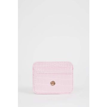 DeFacto W2526AZNS PN25 Suni Deri Pembe Kadın Croco Kartlık