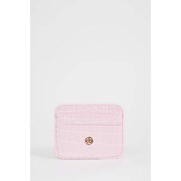DeFacto W2526AZNS PN25 Suni Deri Pembe Kadın Croco Kartlık