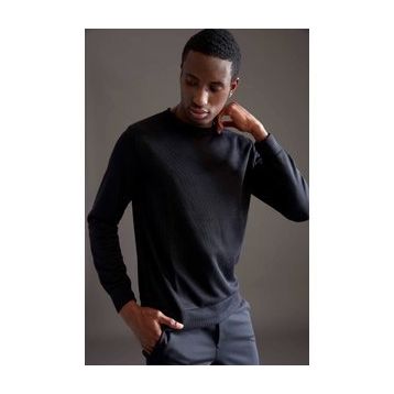 DeFacto W9352AZ22SP Modern Fit Bisiklet Yaka Uzun Kollu Sweatshirt